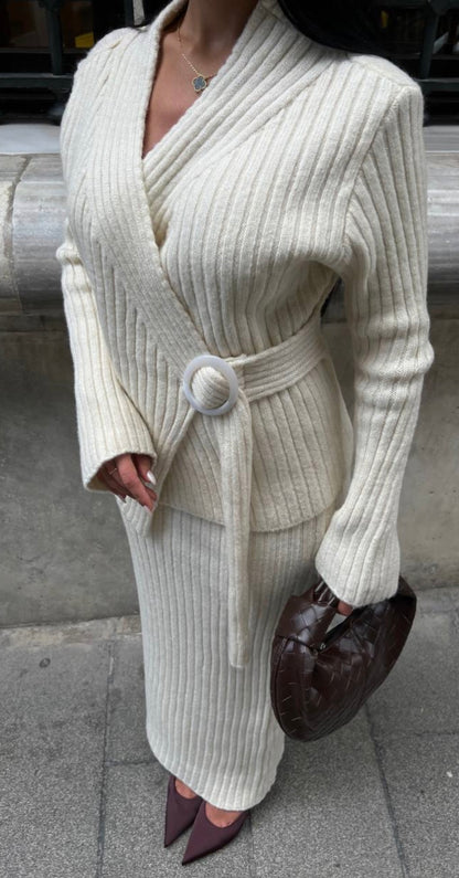 Knitwear Skirt Set