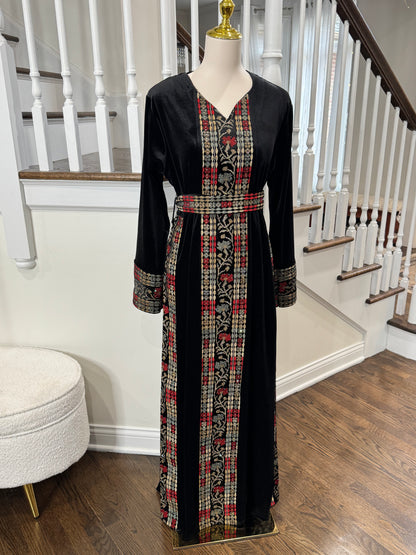 Velvet Palestinian Traditional Tatreez Thobe