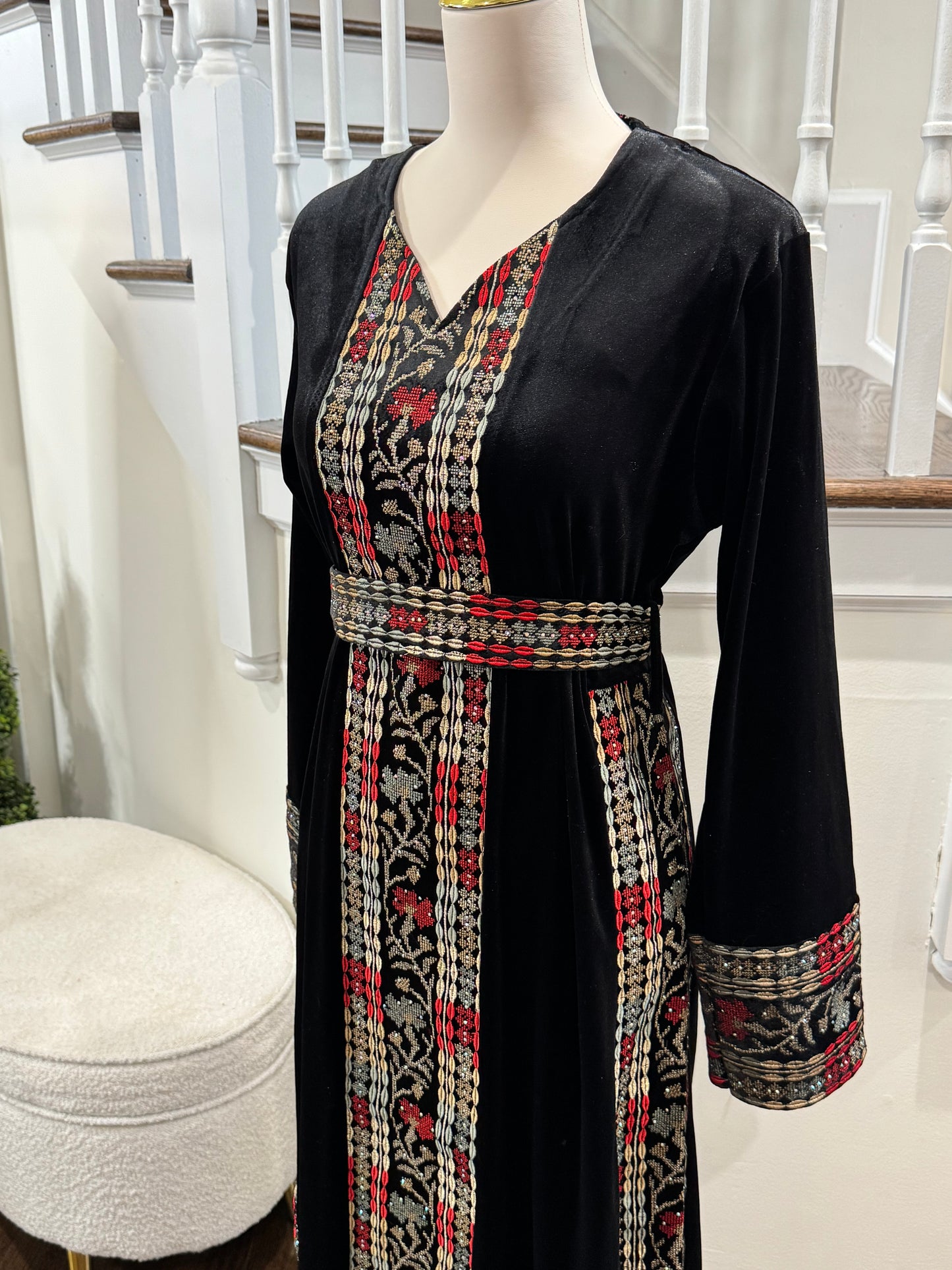 Velvet Palestinian Traditional Tatreez Thobe
