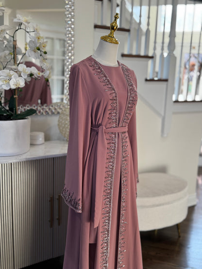 Embellished abaya set