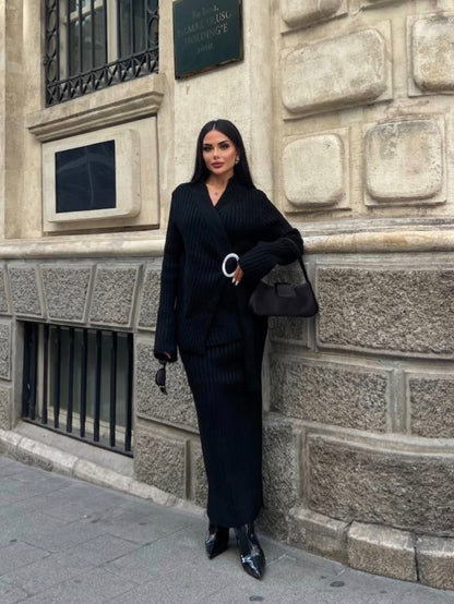 Knitwear Skirt Set