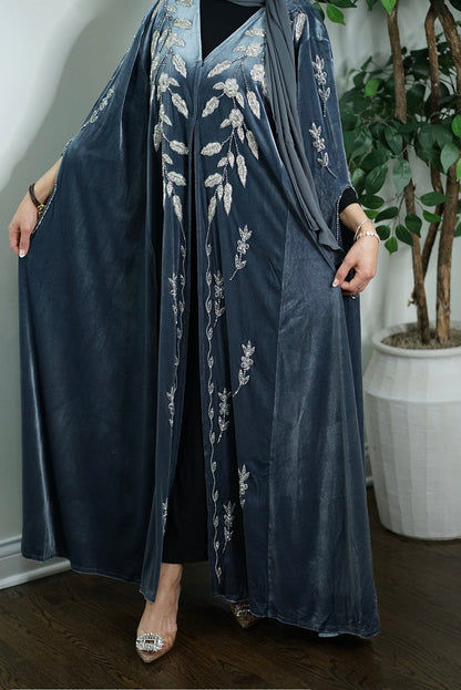 LUXURY VELVET EMBELLISHED CAPE