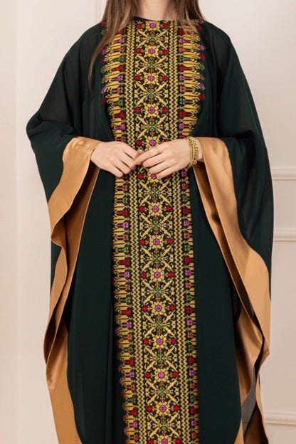 Embroidered Tatreez Bisht abaya