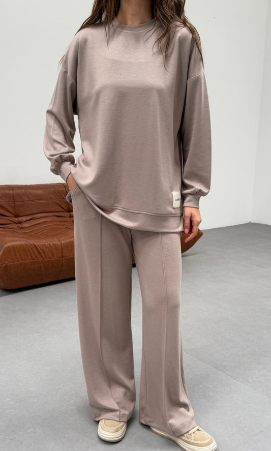 Modest tracksuit loose fitted Co-Ord pant set outfit