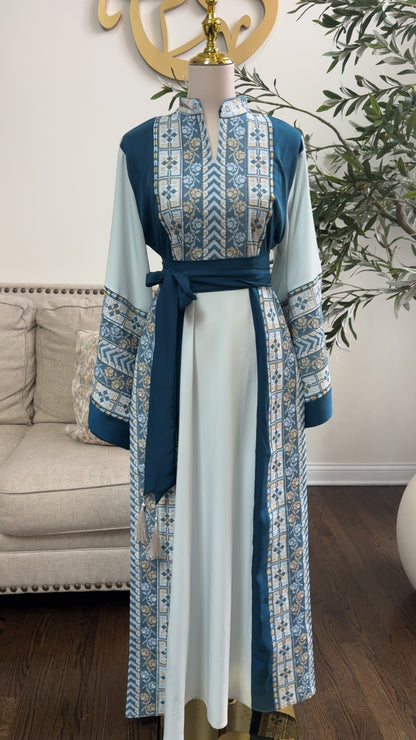 Palestinian Heritage Embroidered Tatreez Thobe