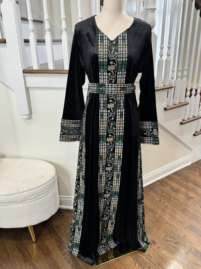Velvet Palestinian Traditional Tatreez Thobe