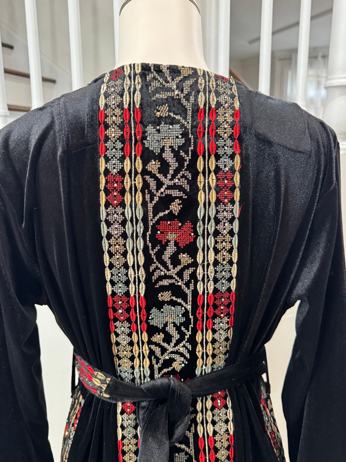 Velvet Palestinian Traditional Tatreez Thobe