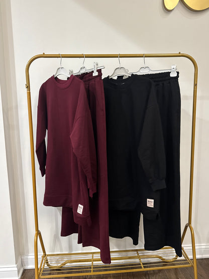 Modest tracksuit loose fitted Co-Ord pant set outfit