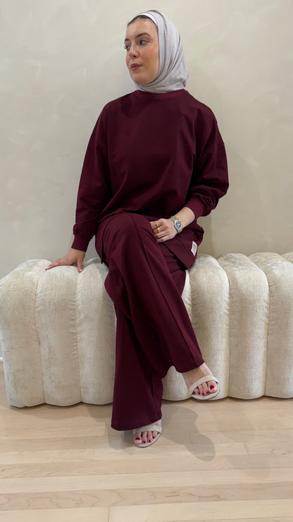 Modest tracksuit loose fitted Co-Ord pant set outfit