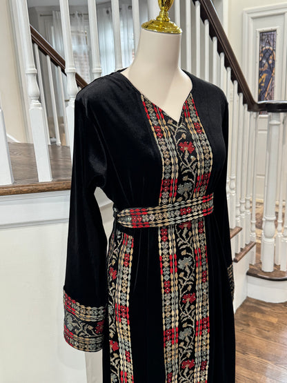 Velvet Palestinian Traditional Tatreez Thobe