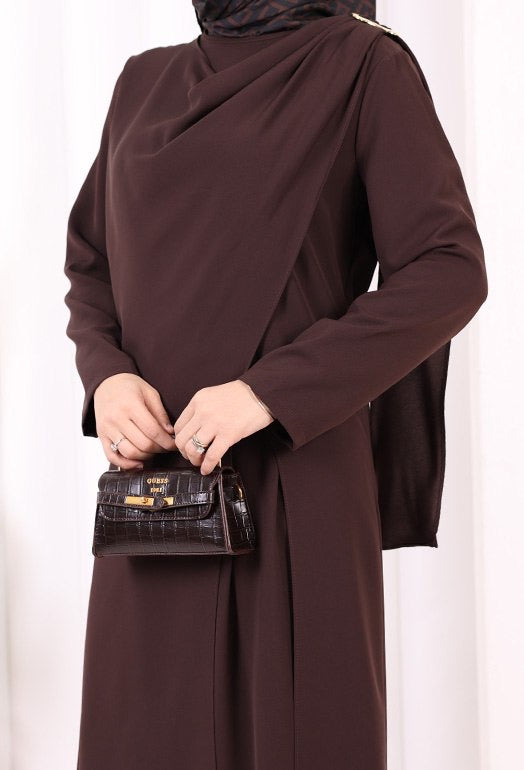 2 Pcs Long Tunic With Wide Pant Set