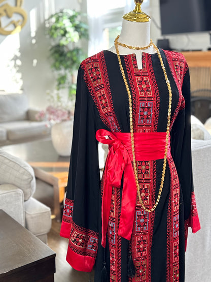 2 Pcs Embroidered Palestinian traditional Tatreez Thobe