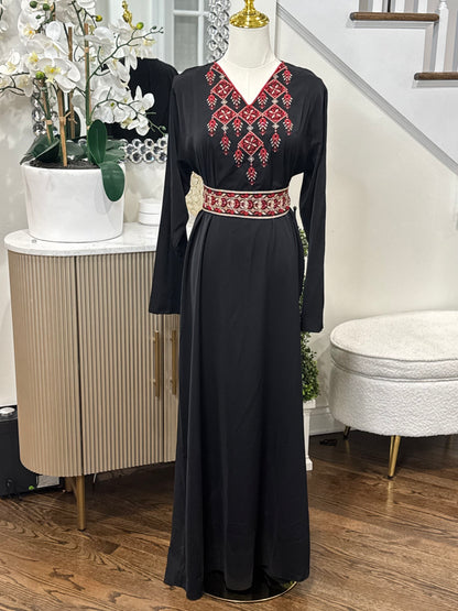 3 Pcs Tatreez Embroidered Thobe