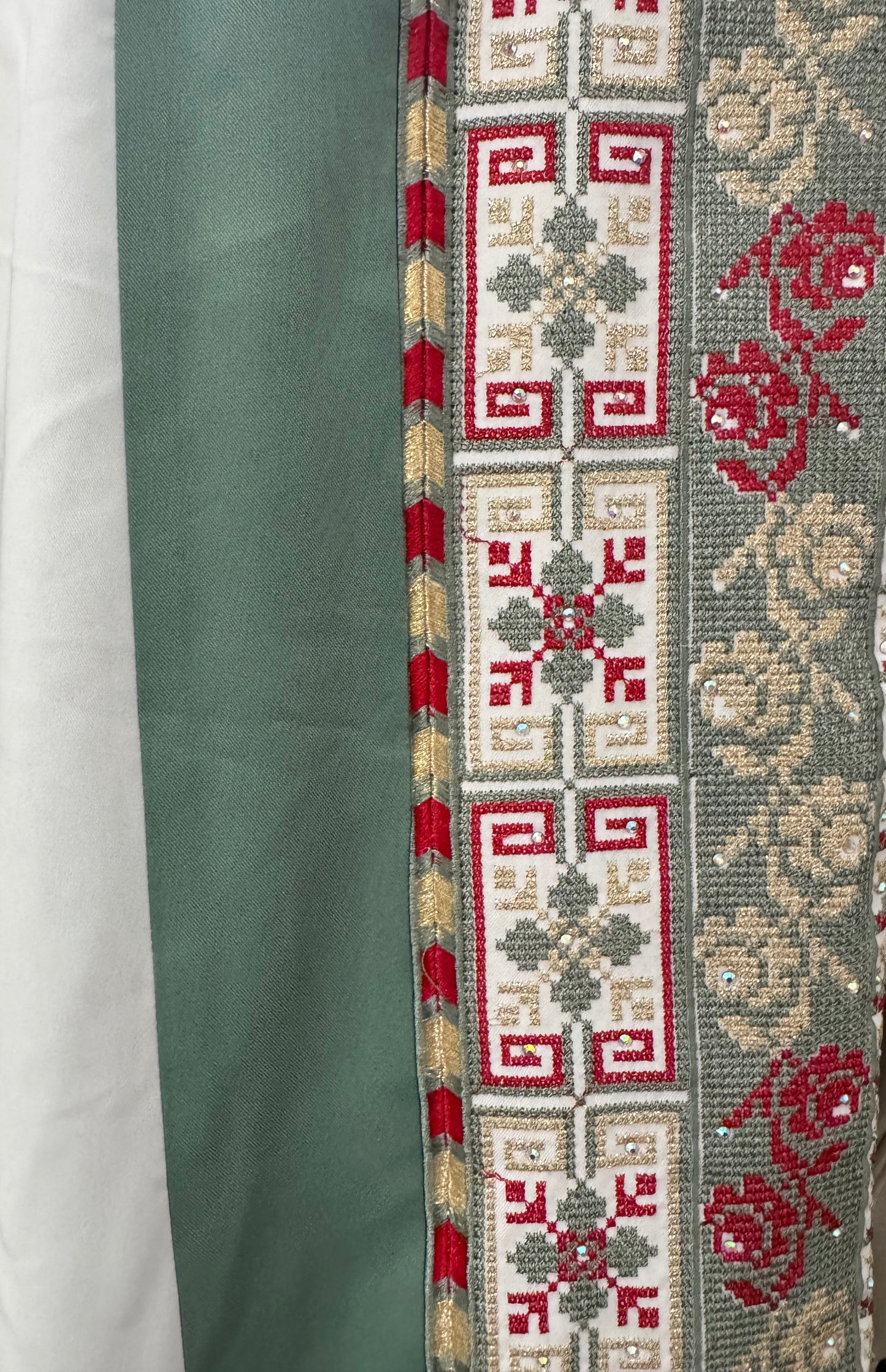 Palestinian Heritage Embroidered Tatreez Thobe