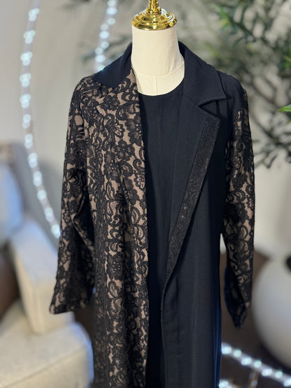 Formal Dantel Lace Abaya set