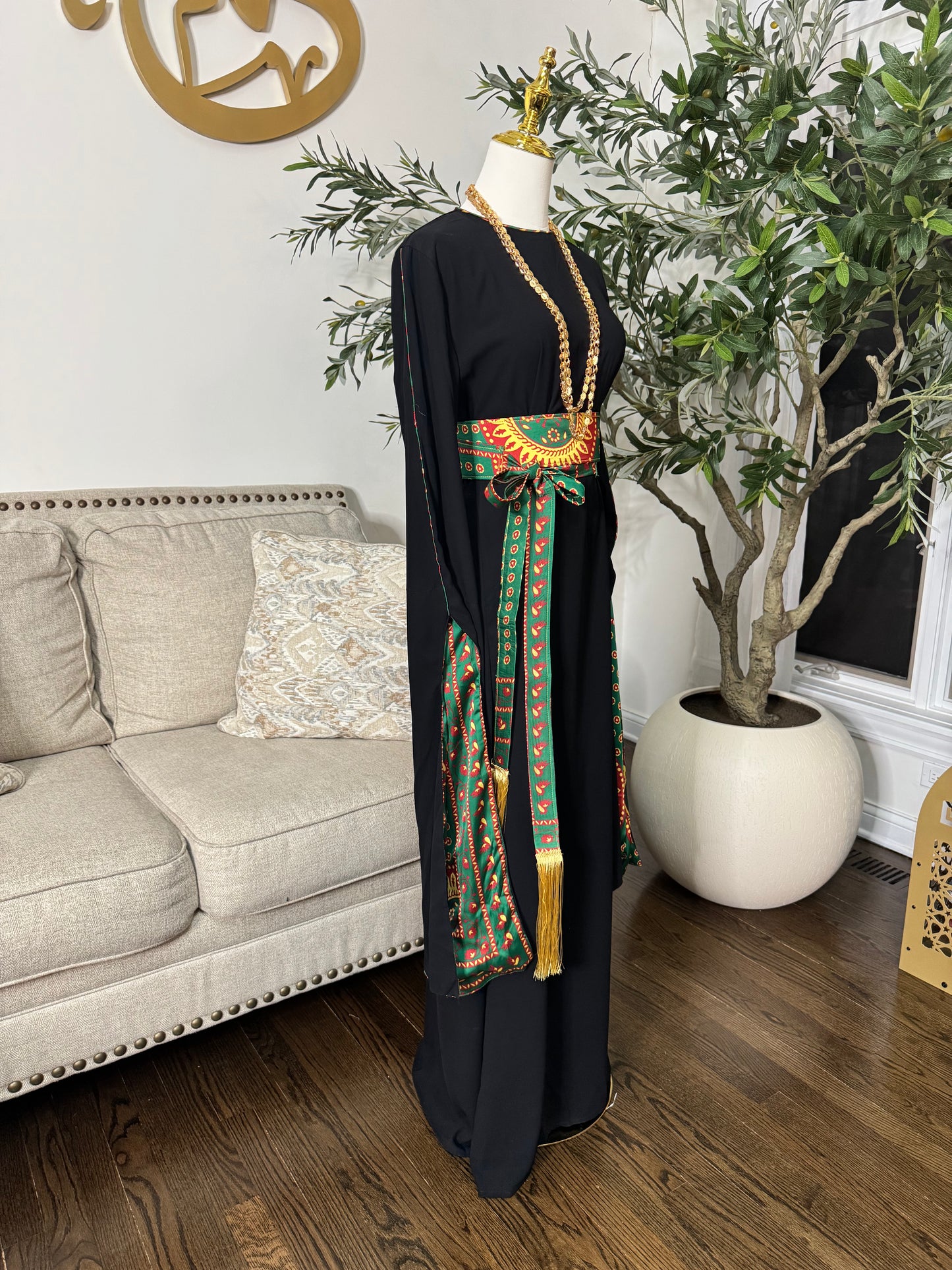 Palestinian traditional Asbah Dress Thobe