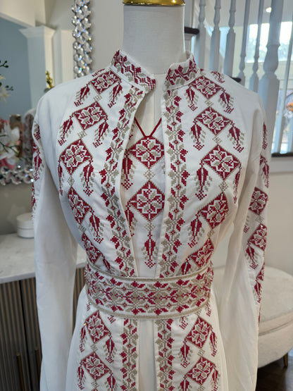 3 Pcs Tatreez Embroidered Thobe