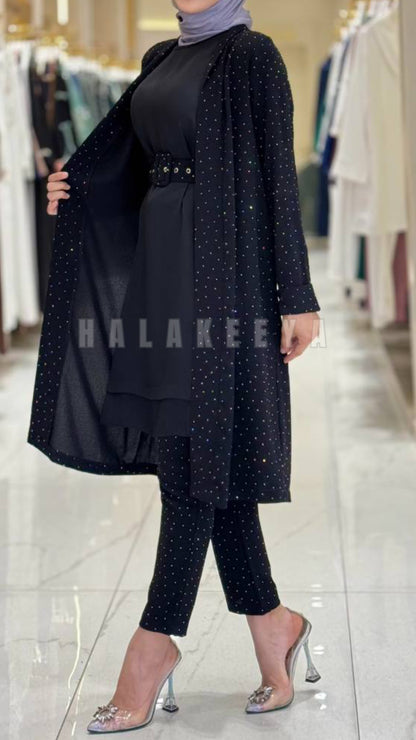 Formal Pant Set with Stud Details