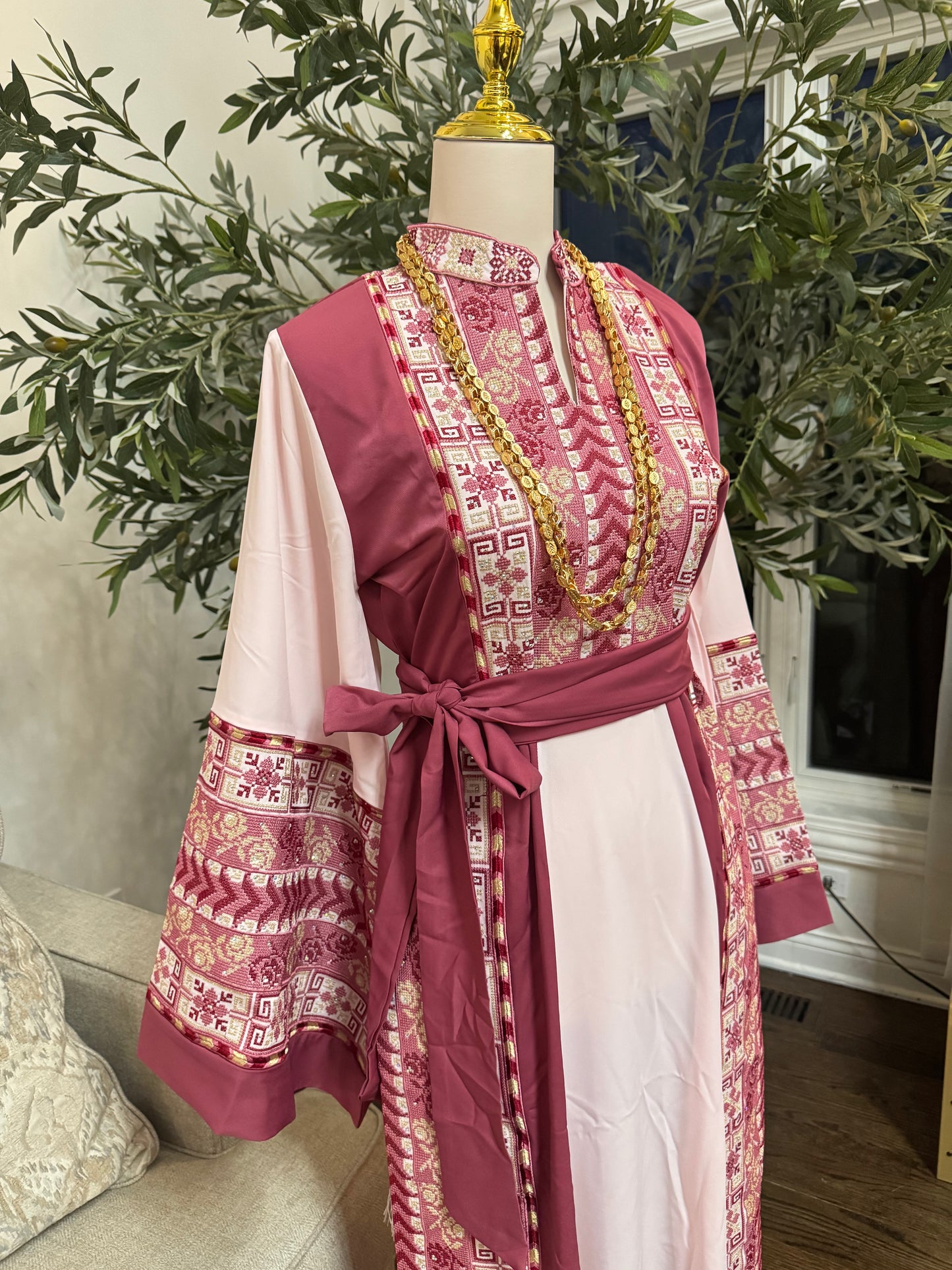 Palestinian Heritage Embroidered Tatreez Thobe