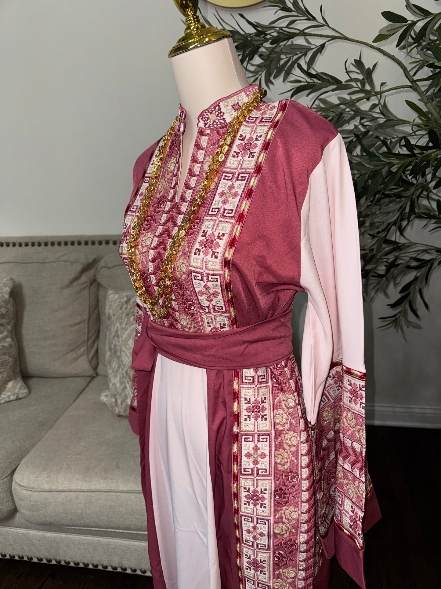 Palestinian Heritage Embroidered Tatreez Thobe