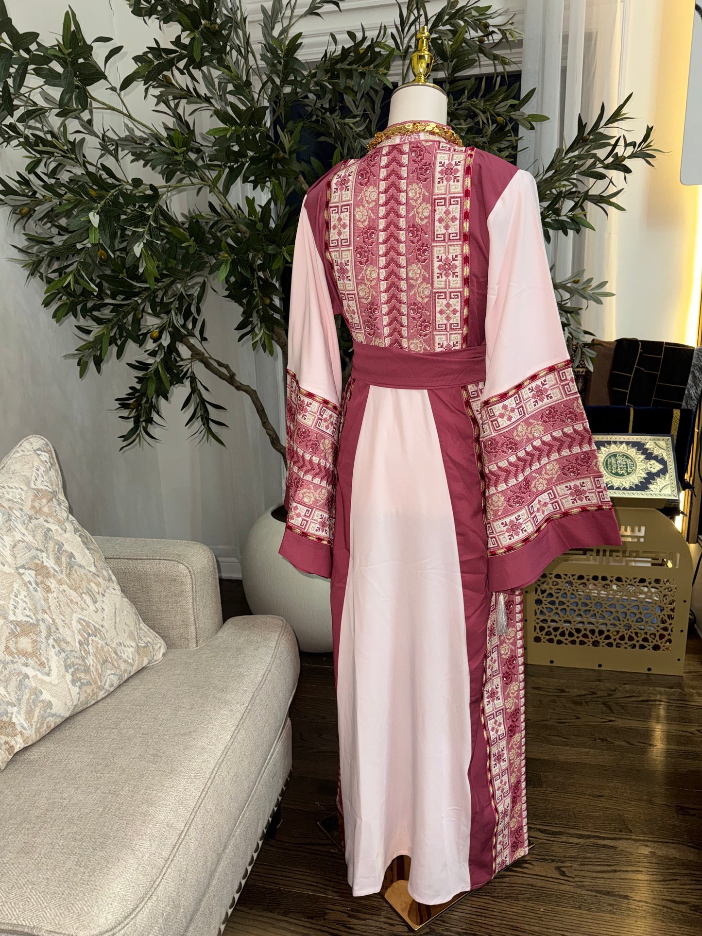 Palestinian Heritage Embroidered Tatreez Thobe
