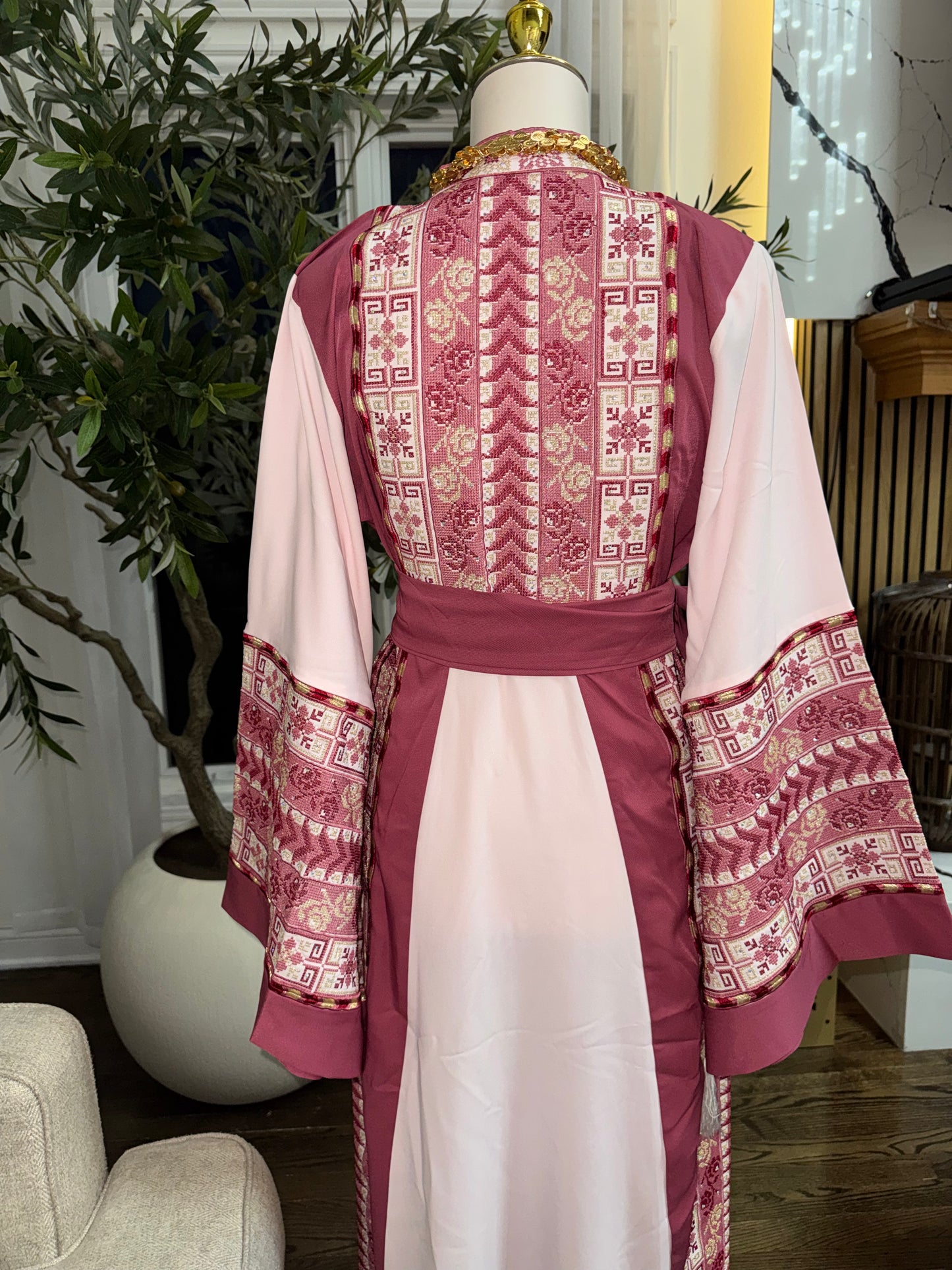 Palestinian Heritage Embroidered Tatreez Thobe