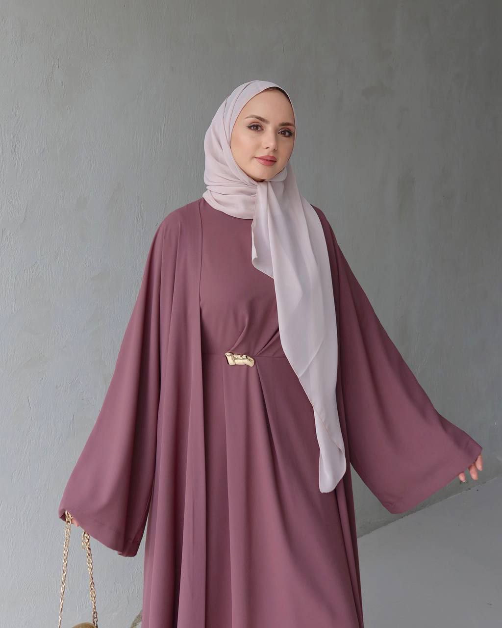 Soft Elegance Abaya Set