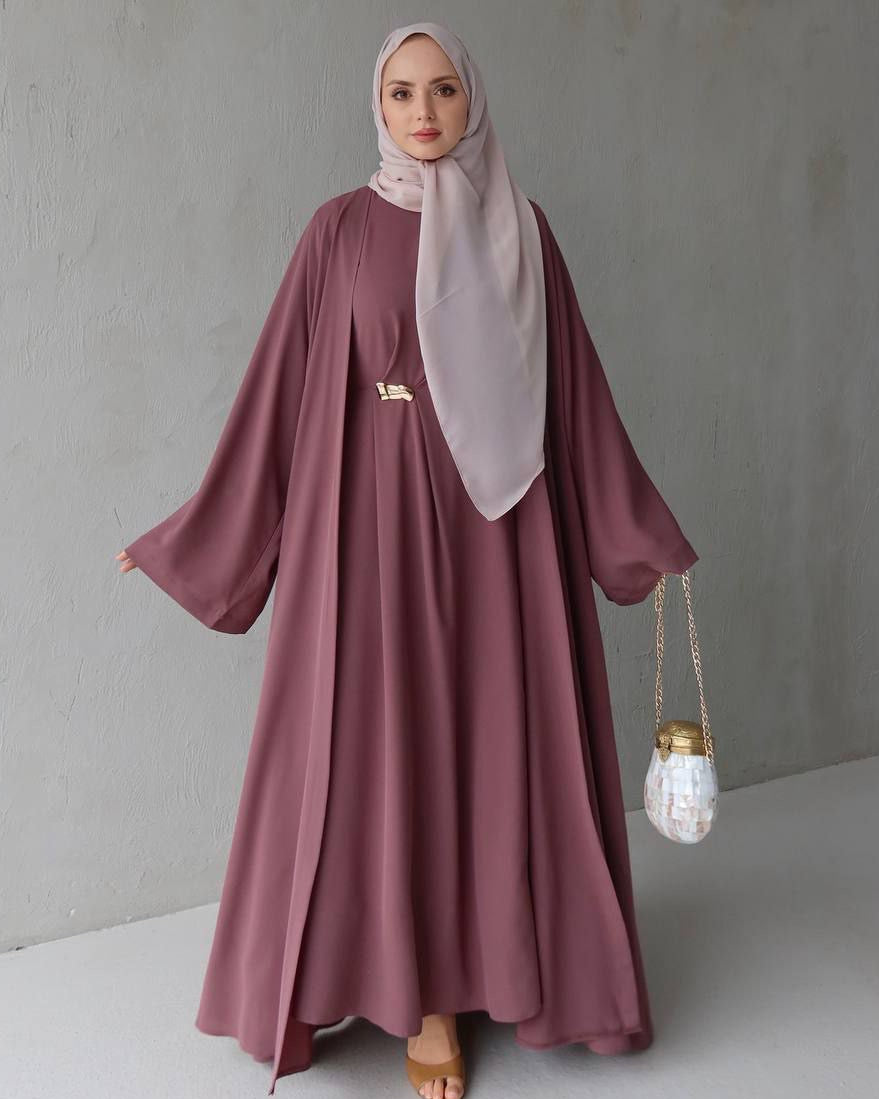 Soft Elegance Abaya Set