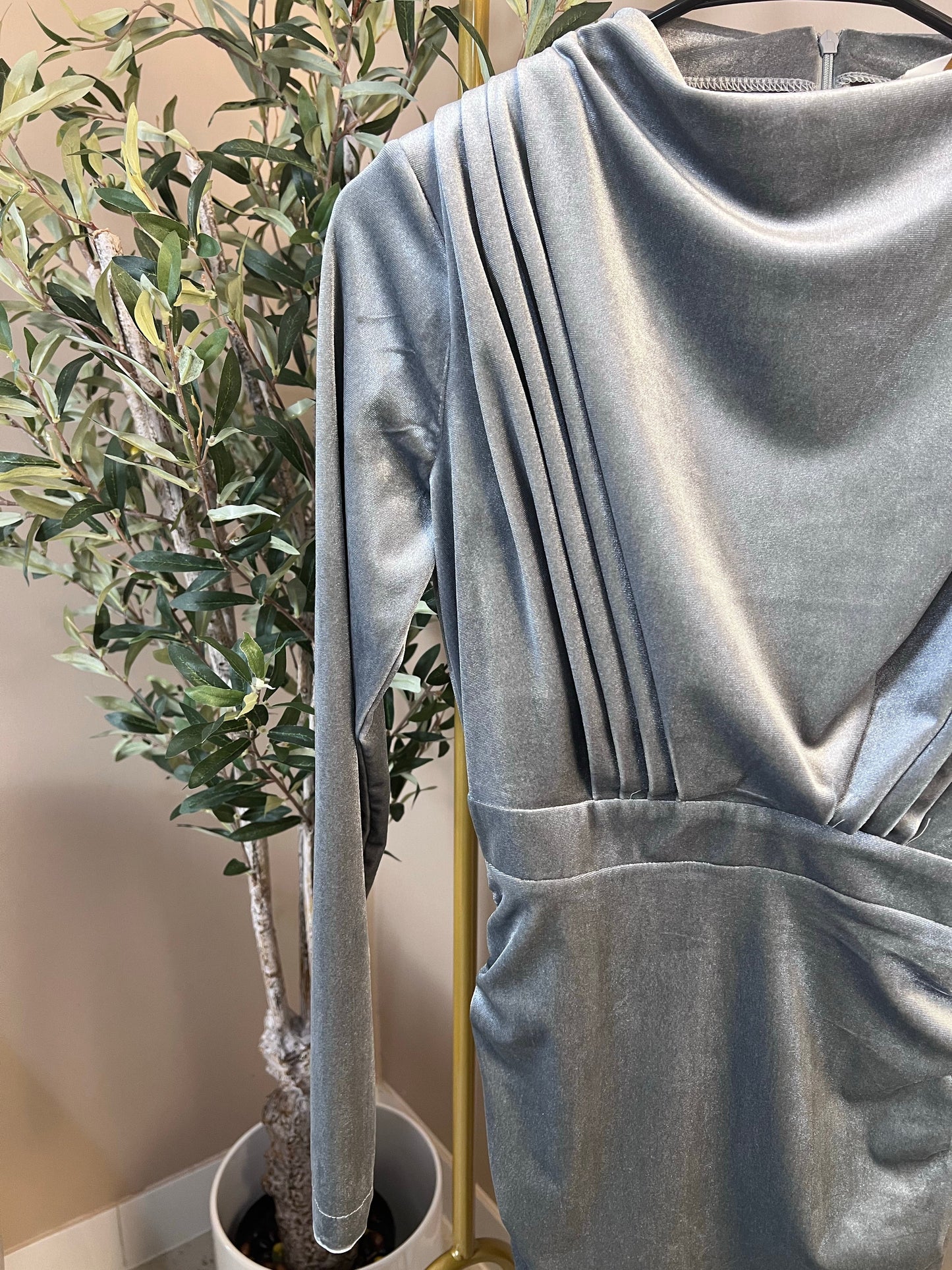 Velvet Maxi Evening Dress
