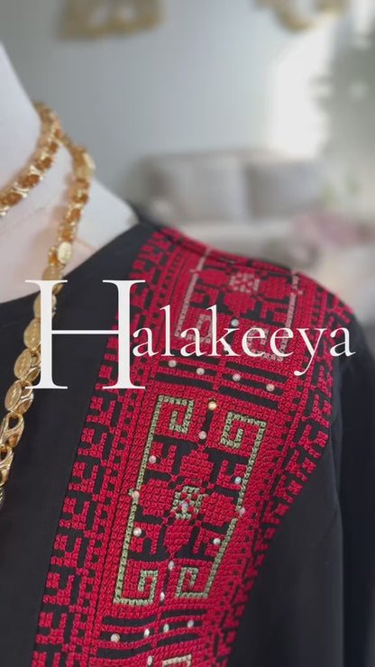 2 Pcs Embroidered Palestinian traditional Tatreez Thobe