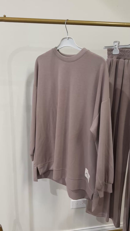 Modest tracksuit loose fitted Co-Ord pant set outfit