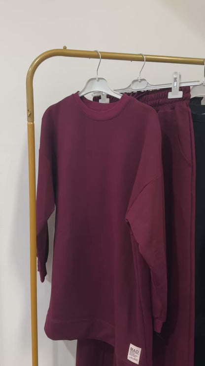 Modest tracksuit loose fitted Co-Ord pant set outfit