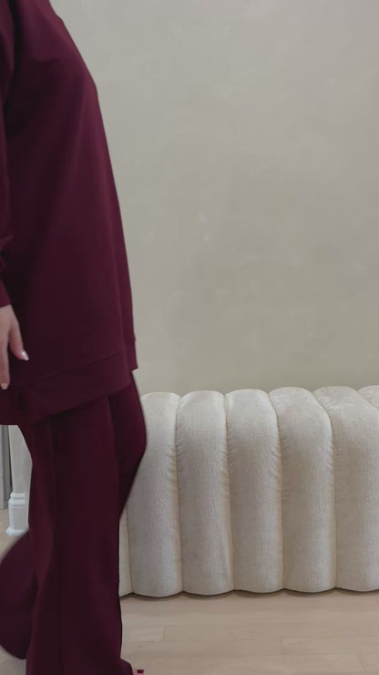 Modest tracksuit loose fitted Co-Ord pant set outfit